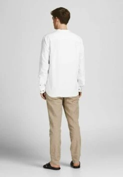 JACK&JONES Premium Jprblasummer Half Placket L/S Sn - Overhemd - White -Heren Kleding Winkel cffd209f59ac47a9bf348ccd7ac6c450