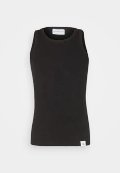 Calvin Klein Jeans Logo Tab Racer Back Tank - Top - Black -Heren Kleding Winkel d19d2ceeb6fa46cfb7a354f5fd3f78bd
