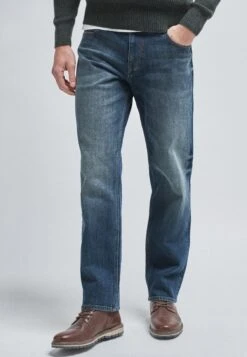 Next With Stretch - Straight Leg Jeans - Dirty Denim