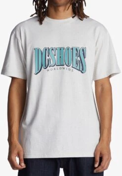 DC SHOES Tall Stack - T-Shirt Print - Snow Heather