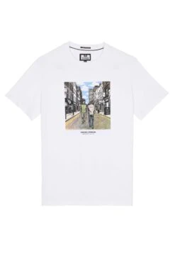 Weekend Offender Bissel - T-Shirt Print - White -Heren Kleding Winkel d9a0c8b80301432598b450509df23f4a