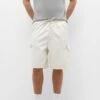 PULL & BEAR Waistband - Jeansshort - Beige