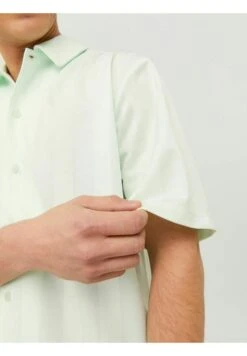 JACK&JONES Premium Kurzarm - Overhemd - Clearly Aqua -Heren Kleding Winkel e6180da31a4140878703630edc506709