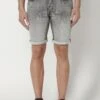 Koroshi Regular Fit- Jeansshort - Denim Gris Grey Denim