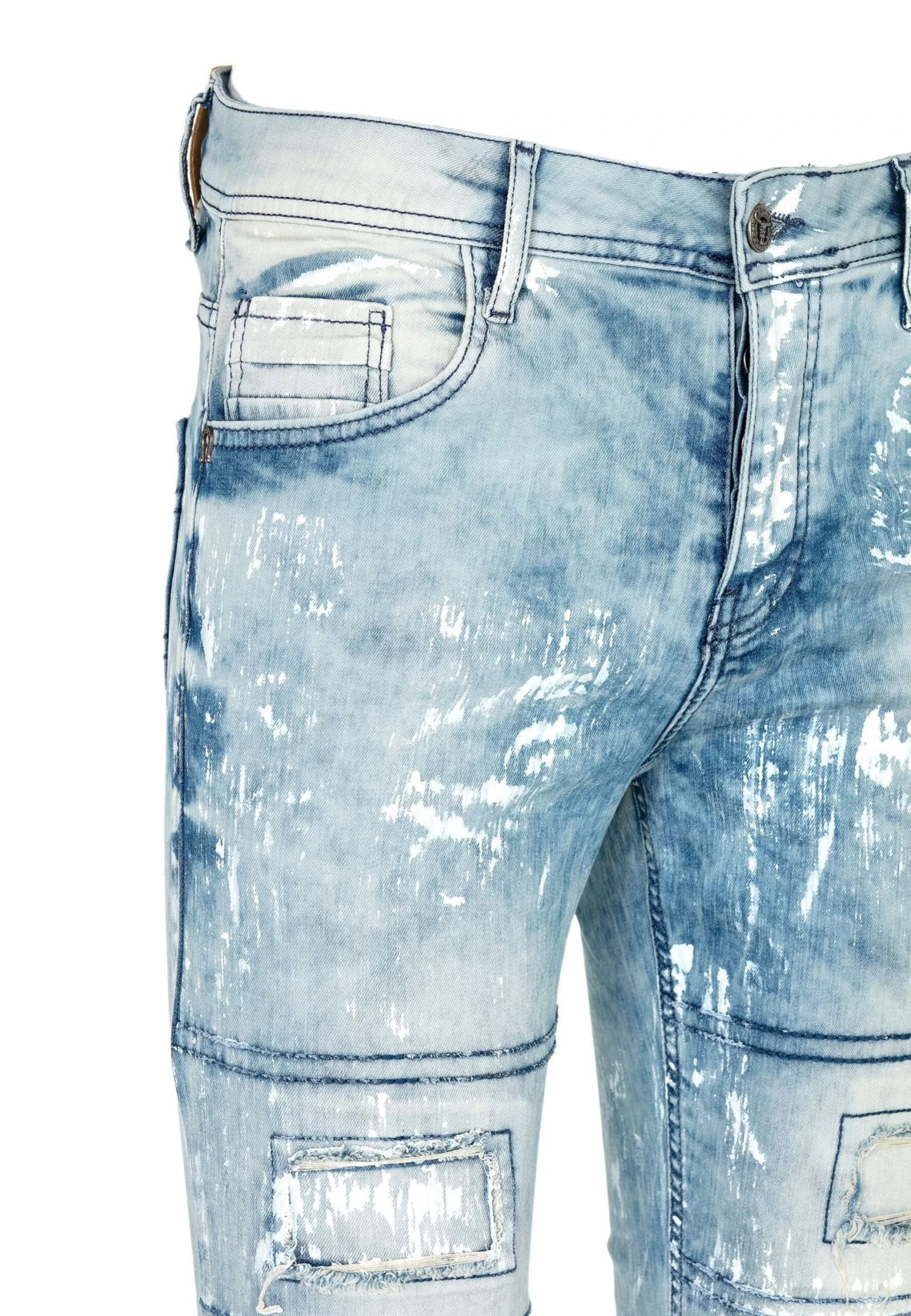 Cipo & Baxx Slim Fit Jeans - Lichtblauw 4 Cipo & Baxx Slim Fit Jeans - Lichtblauw - Afbeelding 4