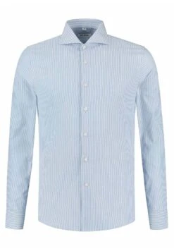Overhemd - Striped Light Blue -Heren Kleding Winkel e891415b87e74566b472083163739745