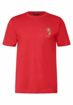 Mit Brustprint - T-Shirt Print - Orange -Heren Kleding Winkel ec8fccb7c238463e84fa18ad693862b5