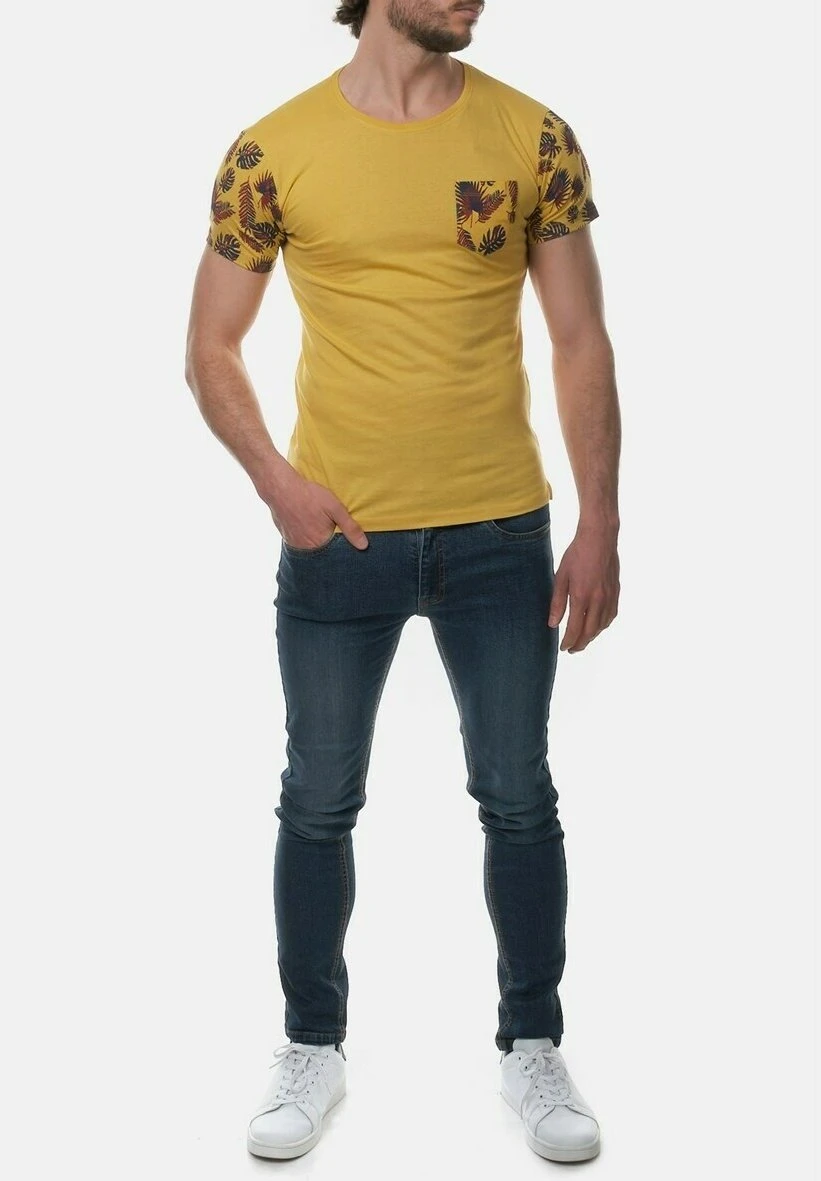 T-Shirt Print - Moutarde 2 T-Shirt Print - Moutarde - Afbeelding 2