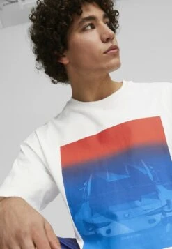 Puma Bmw M Motorsport Road Trip- T-Shirt Print - White -Heren Kleding Winkel f1aaa9639316421785380534499edf5a