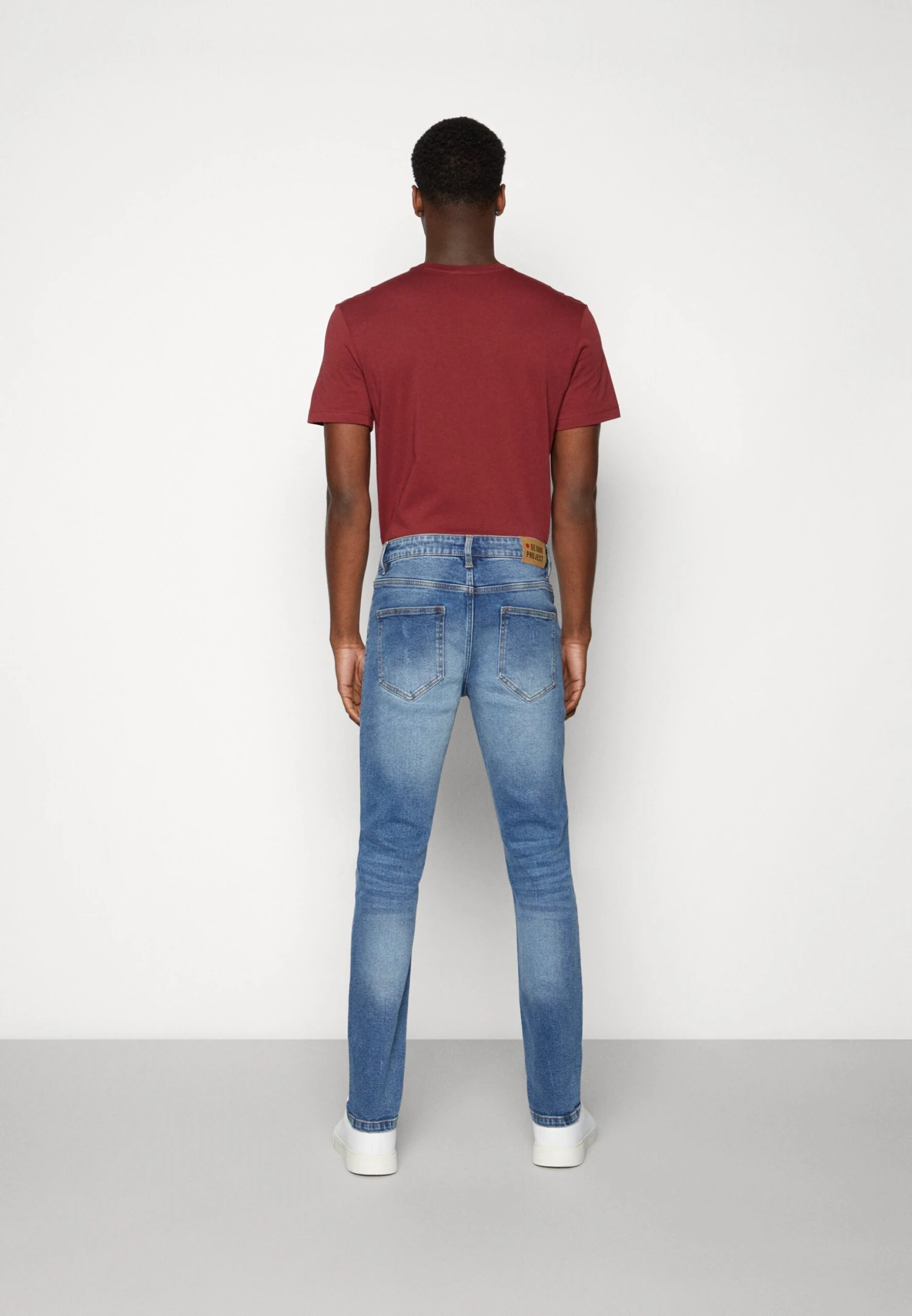 Denim Project Mr. Red Destroy - Slim Fit Jeans - Blue Denim 3 Denim Project Mr. Red Destroy - Slim Fit Jeans - Blue Denim - Afbeelding 3