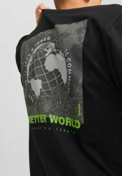 Jack & Jones Crew Neck - T-Shirt Print - Black -Heren Kleding Winkel f6939298fee24816942145c36ac37bb0