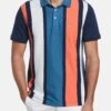 Original Penguin Interlock Striped - Poloshirt - Dress Blues