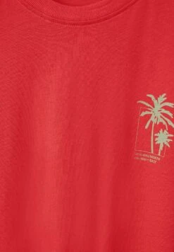 Mit Brustprint - T-Shirt Print - Orange -Heren Kleding Winkel fad9bbd0593d46dea4f6e401dedab4b2