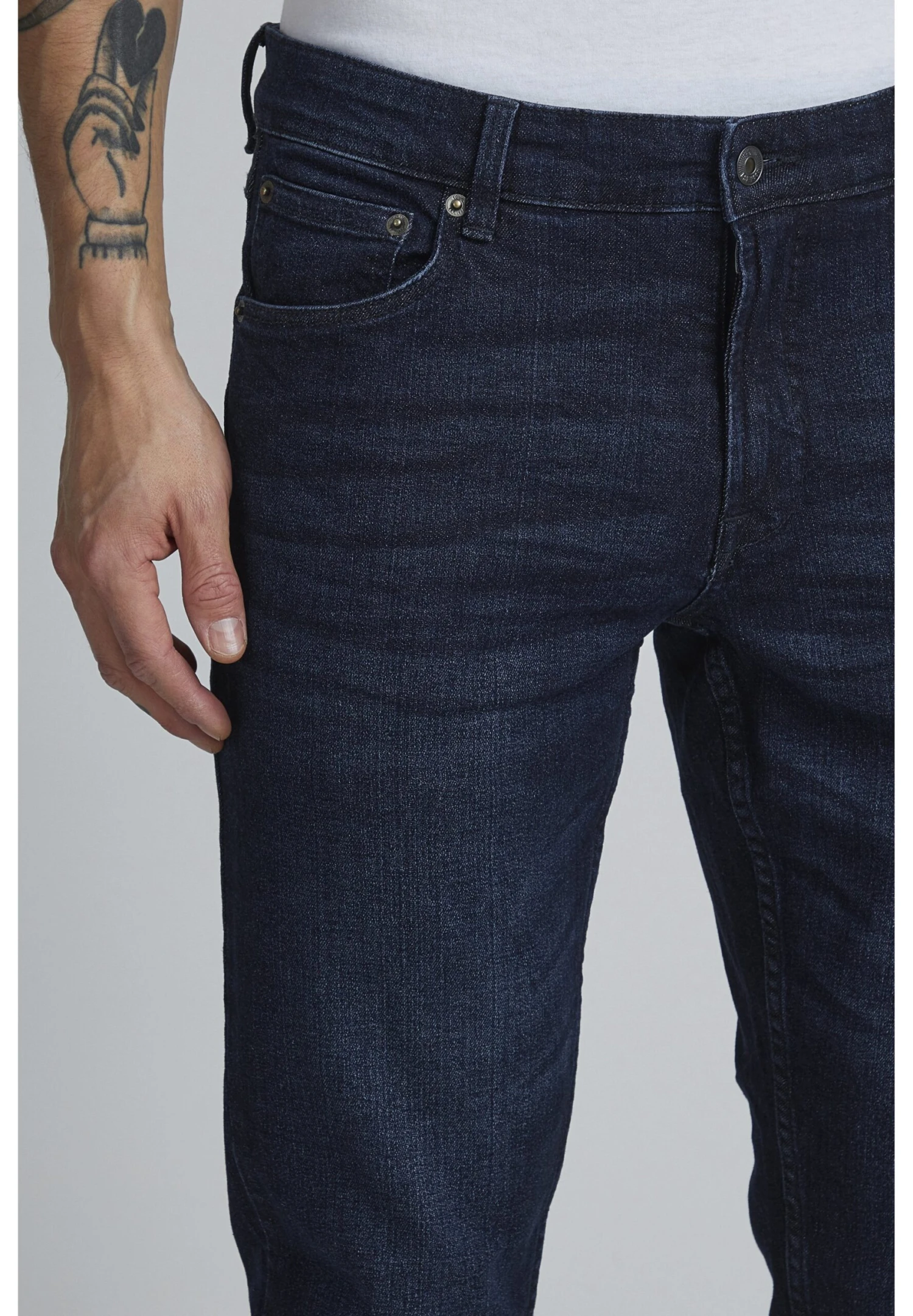 Solid Sdjoy Blue 202 - Slim Fit Jeans - Dark Blue Denim 4 Solid Sdjoy Blue 202 - Slim Fit Jeans - Dark Blue Denim - Afbeelding 4