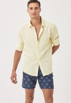 Standard Fit- Zwemshorts - Navy Blue Beige